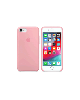 Silicone Case para Iphone 7/8 + Vidrio (Color Rosado)